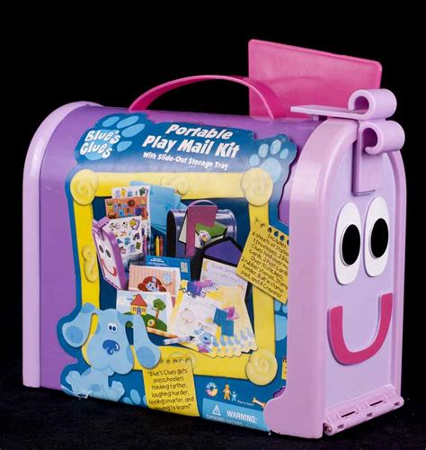 Le Chat Noir Boutique Blues Clues Portable Mail Box Art Storage Case Only Blues Clues