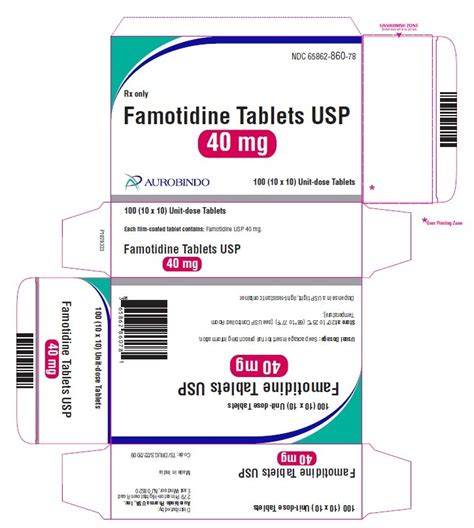 Famotidine Tablets Fda Prescribing Information Side Effects And Uses