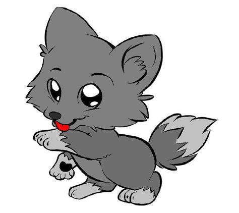 Anime Wolf Pup Easy - ClipArt Best