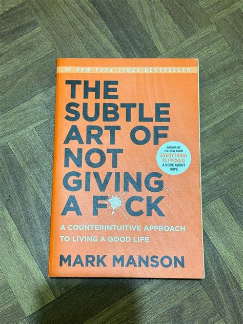 The Subtle Art Of Not Giving A Fuck By Mark Manson Soft Bound Hobbies Toys Books