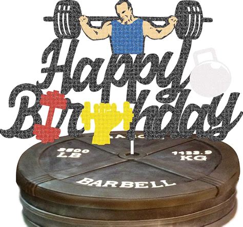 Weightlifting Kuchen Deko Fitness Kuchen Dekorationen Powerlifter Cake