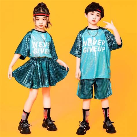 Kids Boys rapper singers hip hop street jazz dance costumes Boys girls ...