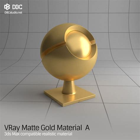 3ds Max V Ray Ver 34 Matte Gold Material A Copper Material Gold