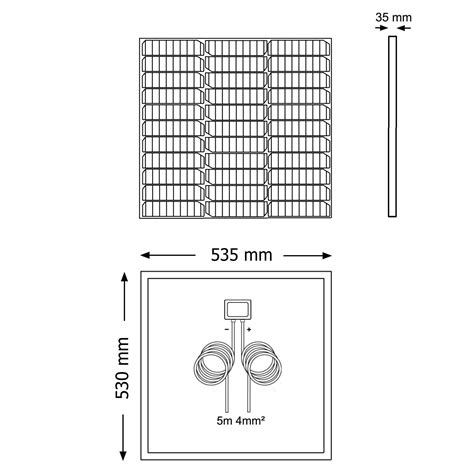 Panel Solar Monocristalino 50w 12v Células Mono Perc