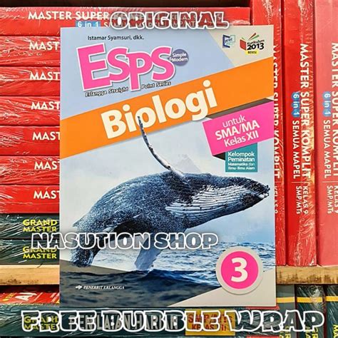 Jual Buku Esps Biologi Kelas Xll Sma K Revisi Erlangga