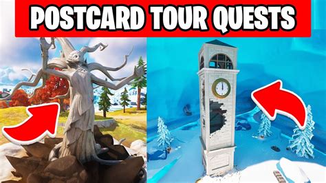 How To Complete Postcard Tour Quests In Fortnite All Postcard Tour