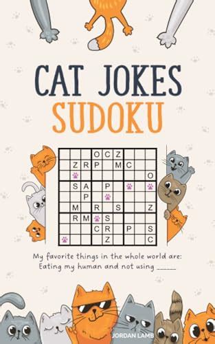 Cat Jokes Sudoku Paws Itively Funny Book About Cats For Cat People Who