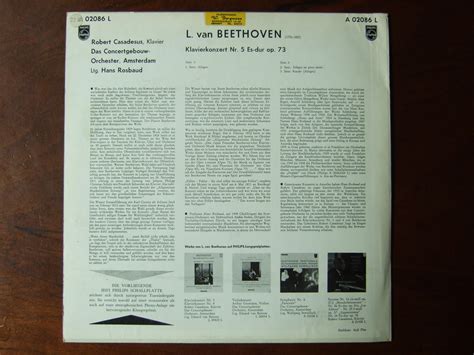 Backside Beethoven Piano Concerto No 5 Emperor Op 73 Flickr