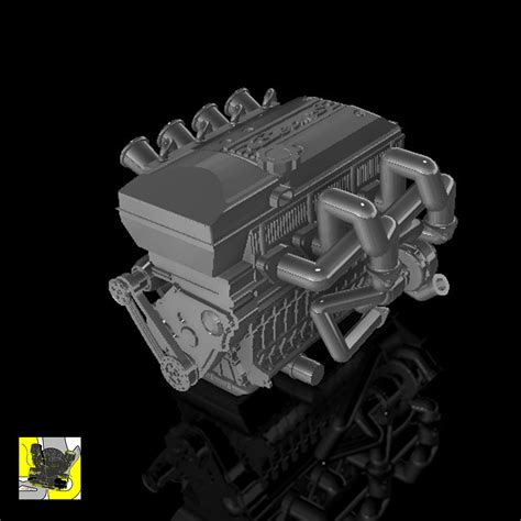 Stl File 124 Scale Engine 3sge Beams Engine With Front Cover 🚗・3d