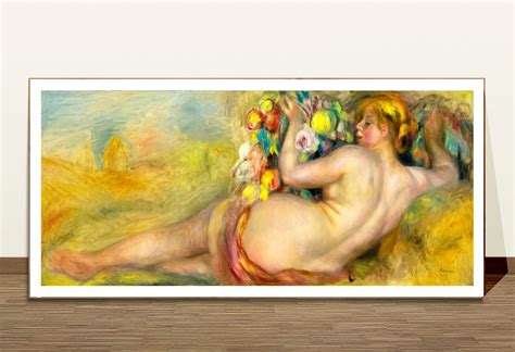 Naked Woman Reclining By Pierre Auguste Renoir Fine Art Print Arty