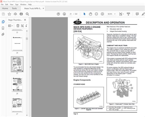 Mack Truck Diesel Engine Mp8 Euro 3 Emissions Regulations Service Manual 5 116 Pdf Download