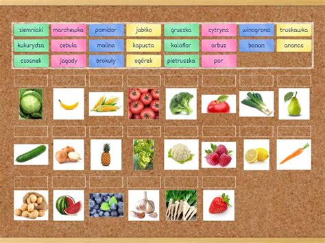 warzywa  owoce polacz  pary