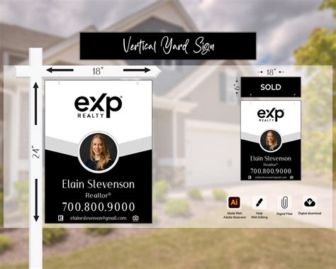 Real Estate Yard Sign Yard Sign Template Digital Template For Sale