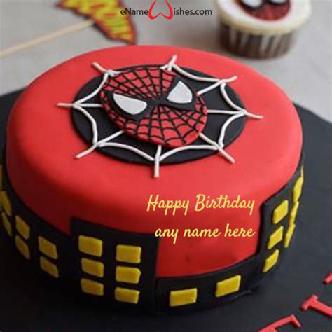 Best Spider Man Birthday Pic With Name Cake Best Wishes Birthday