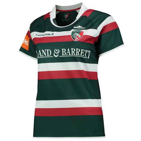 Kooga Womens Ladies Rugby Leicester Tigers Home Replica Jersey Shirt