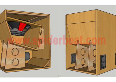 Skema Desain Box Speaker Mid Bass Inch Way Speaker Stand