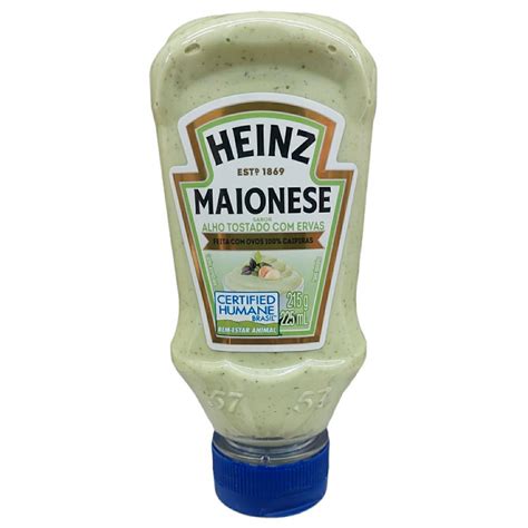 Maionese Heinz Alho Tostado Ervas G Shopee Brasil