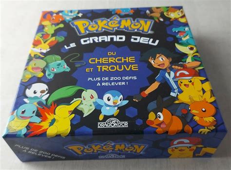 Jeu Pokémon grand jeu du cherche et trouve Dragon d or