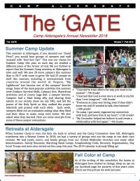 Aldersgate History and Alumni- Newsletters | Camp Aldersgate