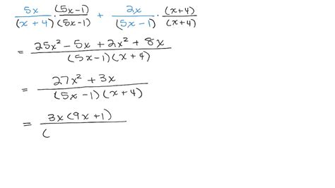 Add Rational Expression Unlike Denominators 4 Examples Youtube