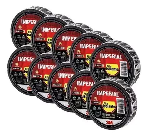 Kit De 10 Cintas Aislantes Adhesivas Negras De 3 M Estilo Imperial 18