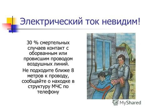 Презентация на тему: "Электробезопасность. Электрический ток невидим ...