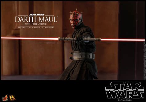 Hot Toys Dx Star Wars I The Phantom Menace Darth Maul W Sith Speeder Hot Toys Complete