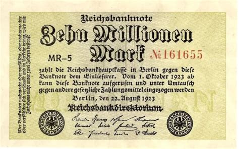 Reichsbanknote Millionen Mark Berlin Reichsbank Deu G Ro