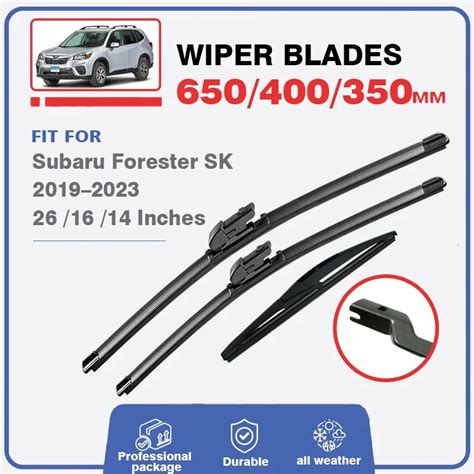 Lhd Rhd Front Rear Wiper Blade Set For Subaru Forester Sk