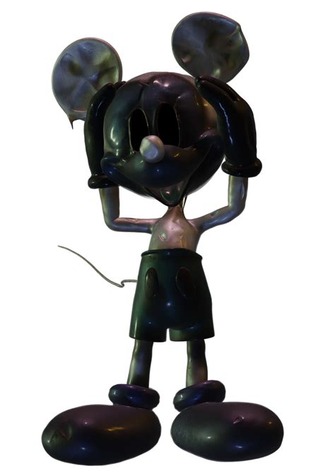 B3dfnati Photo Negative Mickey Renderfull Body By Pillallala On