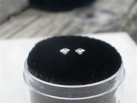 White Natural Diamond Princess Loose Faceted Pair 3mm | Etsy