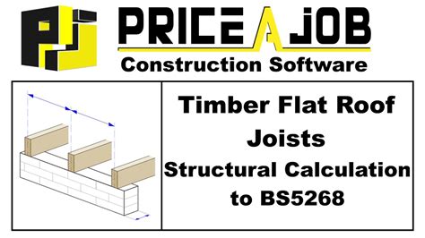 Timber Flat Roof Joists Structural Calculation To BS5268 Price A Job