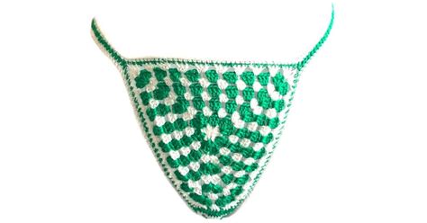 Gunes Swim School Cheeky Bottom Granny Square Bikini Bottom In Green Lyst