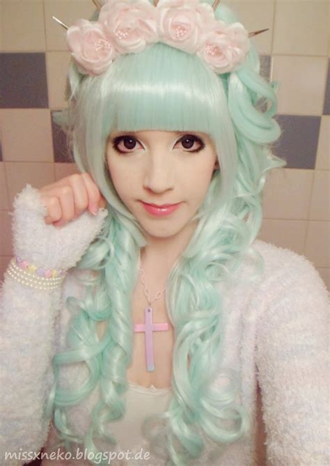 ♥ Sparkling Neko World♥ Pastel Goth Mermaid Cute Can Kill And Lime