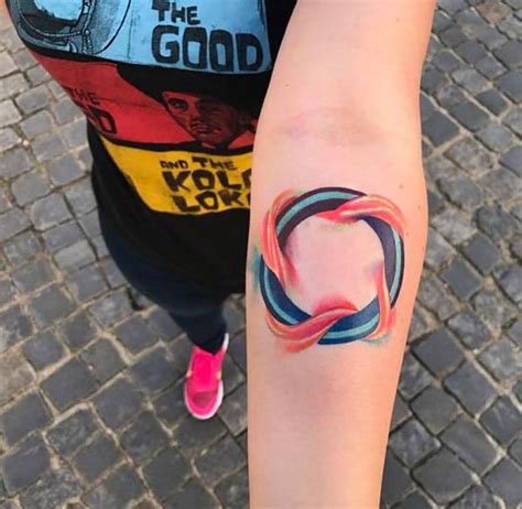 Forearm Tattoos - Watercolor forearm tattoos for women