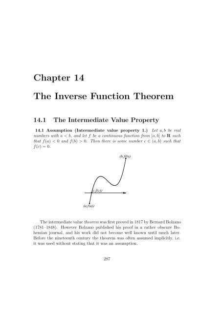 Chapter 14 The Inverse Function Theorem