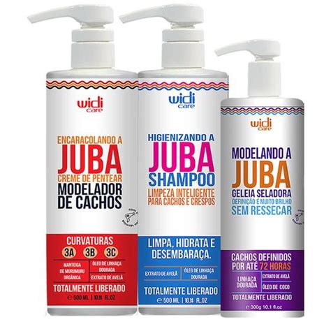 Kit Juba Encaracolando Shampoo Geleia Seladora Widi Care Shampoo