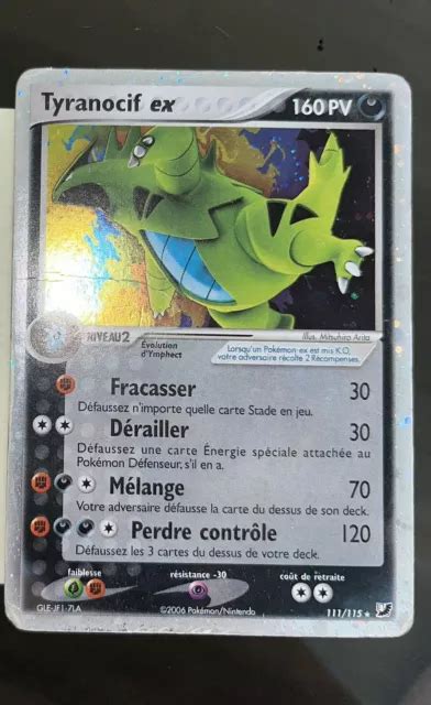 CARTE POKÉMON TYRANOCIF Ex 111 115 Ultra Ex Forces Cachées FR EUR