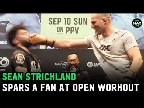 Sean Strickland Open Workout & Standup Routine : r/MMA