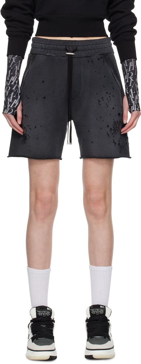 Short Noir Effet Us Shotgun Amiri En Solde