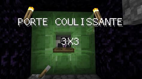 Porte 3x3 Coulissante Tuto Redstone 10 Minecraft Bedrock Edition