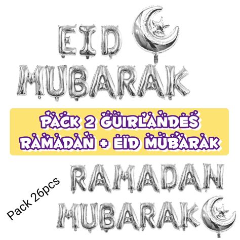 Ensemble Pack Guirlande Ramadan E D Mubarak Lune Assalamshop