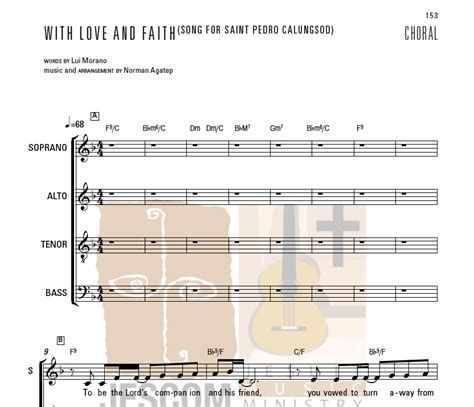 JesCom Philippines WITH LOVE AND FAITH SATB Music Sheet