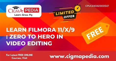 Learn Filmora 11 X 9 Zero To Hero In Video Editing Free Udemy Course