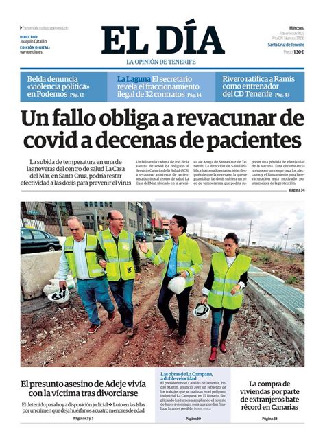 Ya puedes consultar la portada de El Día de este miércoles 11 de enero