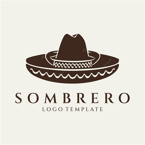 Ilustración De Vector De Diseño De Logotipo De Sombrero Mexicano