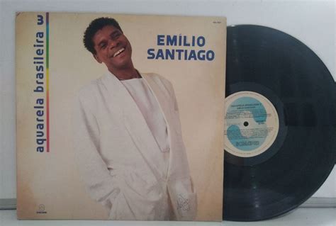 Lp Disco Vinil Emílio Santiago Aquarela Brasileira 3 Item de Música