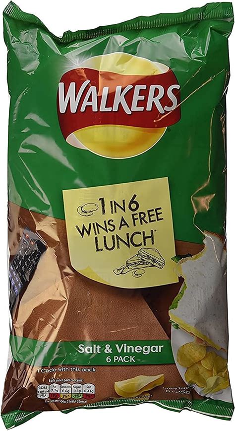 Walkers Salt Vinegar Crisps 6x25g Amazon Co Uk Grocery