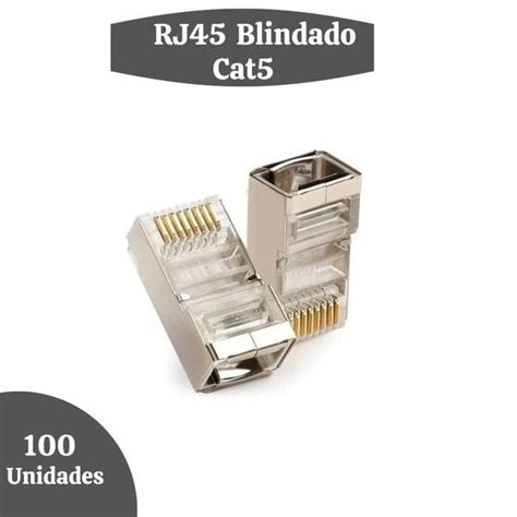 Conector Macho Cat E Rj Blindado Storm Pacote C Unid Storm