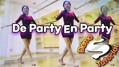 De Party En Party Line Dance High Beginner Demo Tutorial